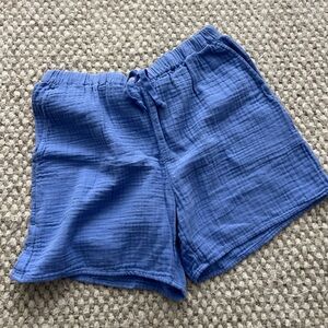 Wilfred Blue Textured Shorts
